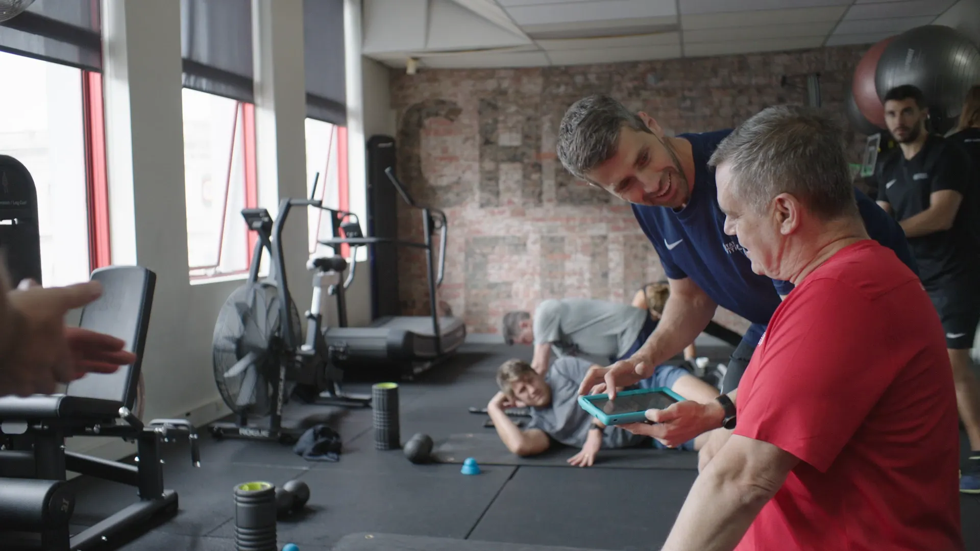 Dylan coaching a member