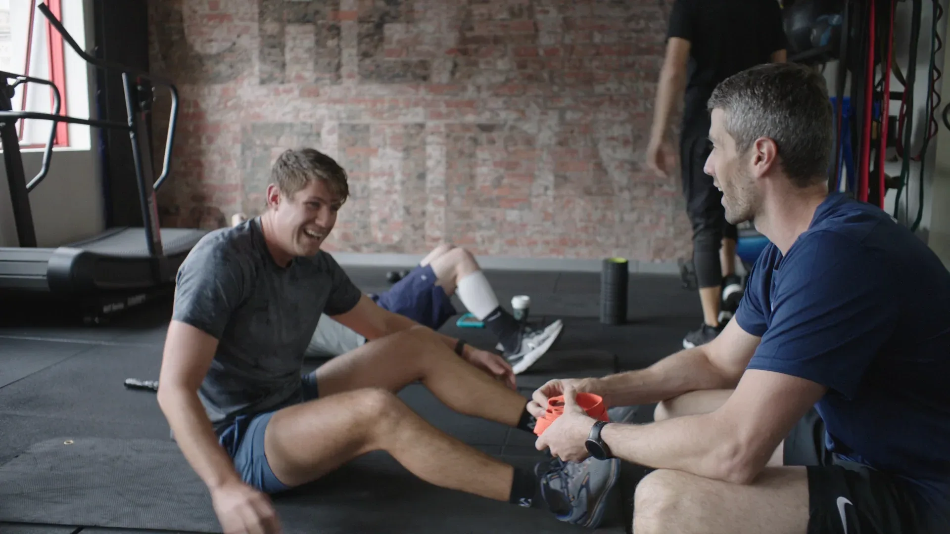 Dylan Jones leading a training session